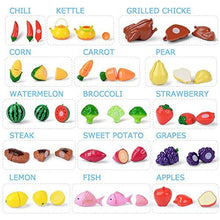 Load image into Gallery viewer, Pretend Play Food Set,AMOSTING 20 Piece Kids Play Kitchen Set,Cutting Fruits and Vegetables Educational Toys Cooking Set
