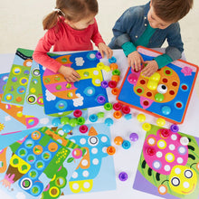 Load image into Gallery viewer, AMOSTING Color Matching Mosaic Pegboard Early Learning Educational Toys for Boys and Girls