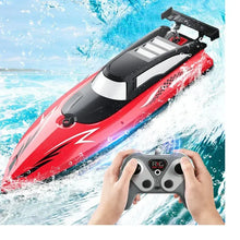 Load image into Gallery viewer, AMOSTING RC Boat for Kids with LED Lights