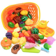 Load image into Gallery viewer, Pretend Play Food Set,AMOSTING 20 Piece Kids Play Kitchen Set,Cutting Fruits and Vegetables Educational Toys Cooking Set