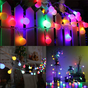 AMOSTING Led String Lights, Mibote 32ft 100 LEDs Colored Fairy Lights Waterproof Plug in String Lights for Outdoor Indoor Bedroom Patio Garden Party Wedding Patio Christmas Xmas Tree Decoration