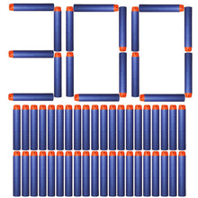 Load image into Gallery viewer, AMOSTING 300 PCS 2.84in (7.2cm) Foam Darts Universal Standard RefillRound Head Bullet Pack for Most Nerf N-strike Elite Series Blasters Toy Hand Gun - Blue