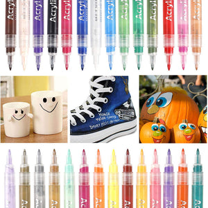 AMOSTING Acrylic Markers-28 colors